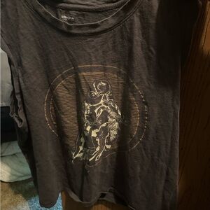 Sonoma Black Cotton Sleeveless Top